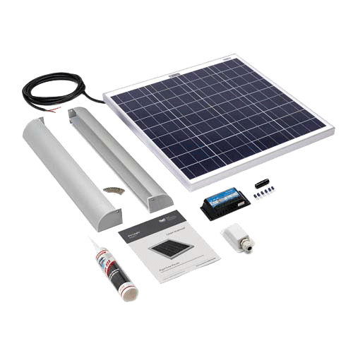 SOLAR TECHNOLOGY - 60wp Motorhome Kit  Alloy Aero Fitting Kit