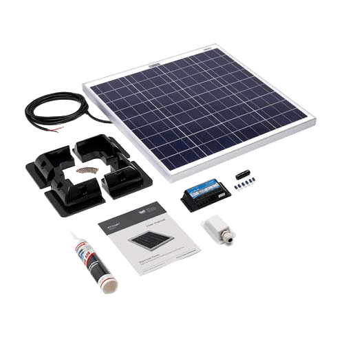 SOLAR TECHNOLOGY - 60wp Motorhome Kit  ABS Fitting Kit