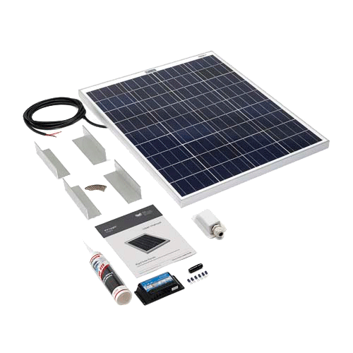 SOLAR TECHNOLOGY - 80wp Motorhome Kit   Alloy Angle Bracket