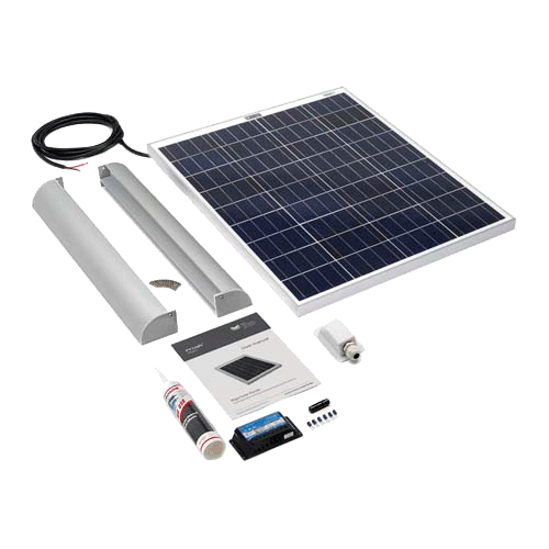 SOLAR TECHNOLOGY - 80wp Motorhome Kit  Alloy Aero Fitting Kit