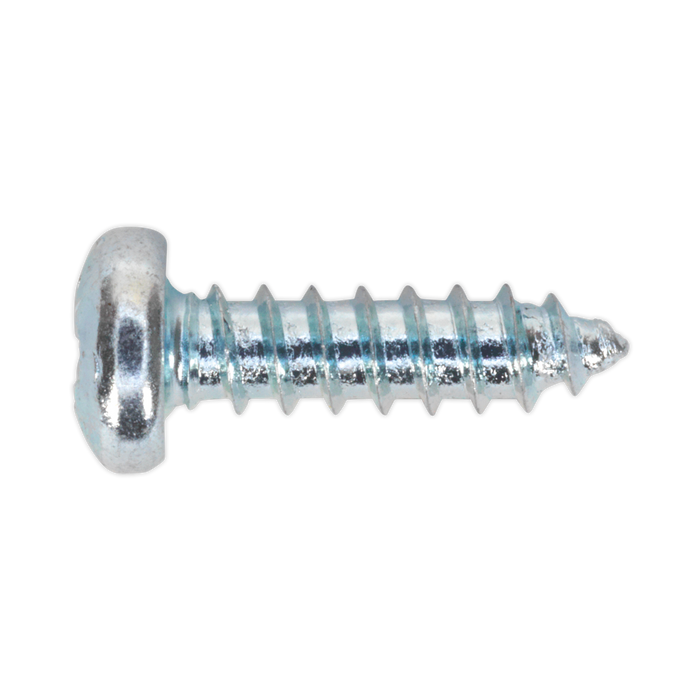 Sealey - STPP3513 Self Tapping Screw 3.5 x 13mm Pan Head Pozi Zinc DIN 7981CZ Pack of 100 Consumables Sealey - Sparks Warehouse