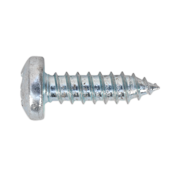 Sealey - STPP5519 Self Tapping Screw 5.5 x 19mm Pan Head Pozi Zinc DIN 7981CZ Pack of 100 Consumables Sealey - Sparks Warehouse