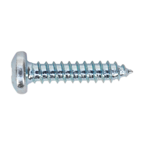 Sealey - STPP5538 Self Tapping Screw 5.5 x 38mm Pan Head Pozi Zinc DIN 7981CZ Pack of 100 Consumables Sealey - Sparks Warehouse