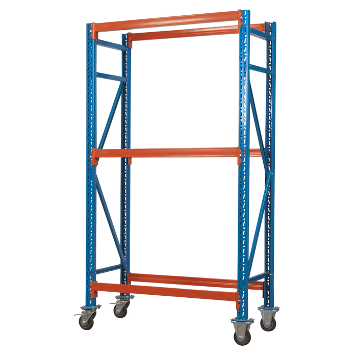 Sealey - STR007 Two Level Mobile Tyre Rack 200kg Capacity Per Level Storage & Workstations Sealey - Sparks Warehouse