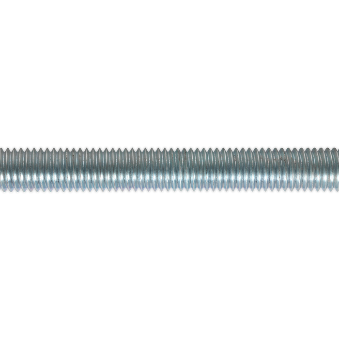 Sealey - STUD12 Studding M12 x 1m Zinc DIN 975 Pack of 5 Consumables Sealey - Sparks Warehouse