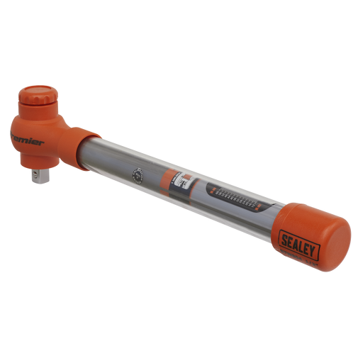 Sealey - STW804 Torque Wrench Insulated 1/2"Sq Drive 12-60Nm Hand Tools Sealey - Sparks Warehouse