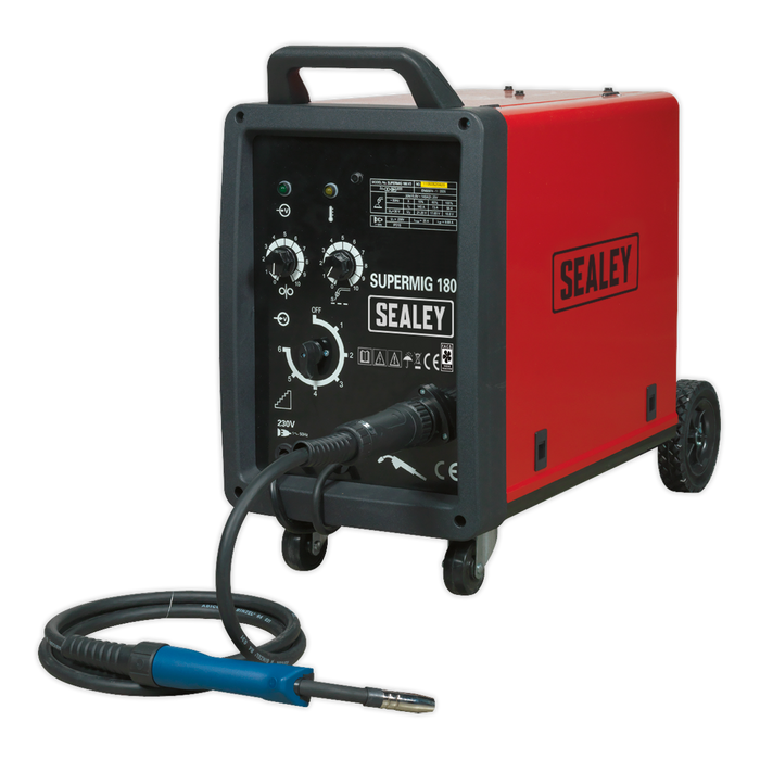 Sealey - SUPERMIG180 Professional MIG Welder 180A 230V with Binzel® Euro Torch Welding & Cutting Sealey - Sparks Warehouse