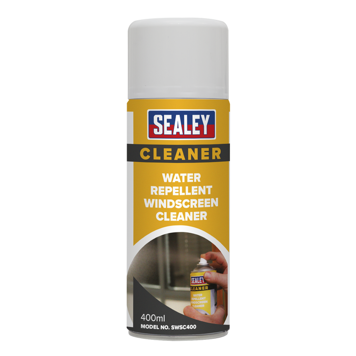 Sealey - SWSC400 Windscreen Cleaner, Water Repellent 400ml Consumables Sealey - Sparks Warehouse