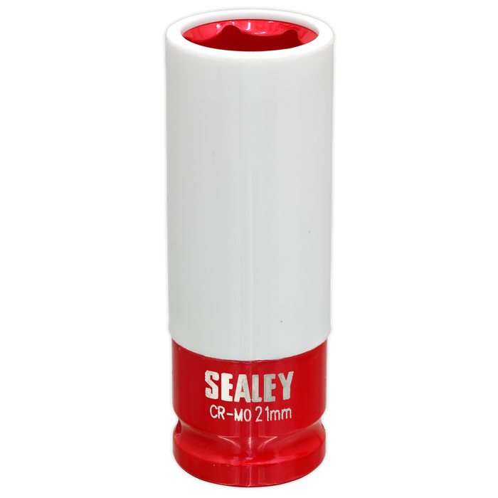 Sealey - SX03021 Alloy Wheel Impact Socket 21mm 1/2"Sq Drive Vehicle Service Tools Sealey - Sparks Warehouse