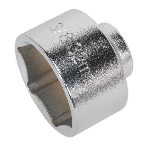 Sealey - SX113 Low Profile Oil Filter Socket 32mm 3/8"Sq Drive Vehicle Service Tools Sealey - Sparks Warehouse