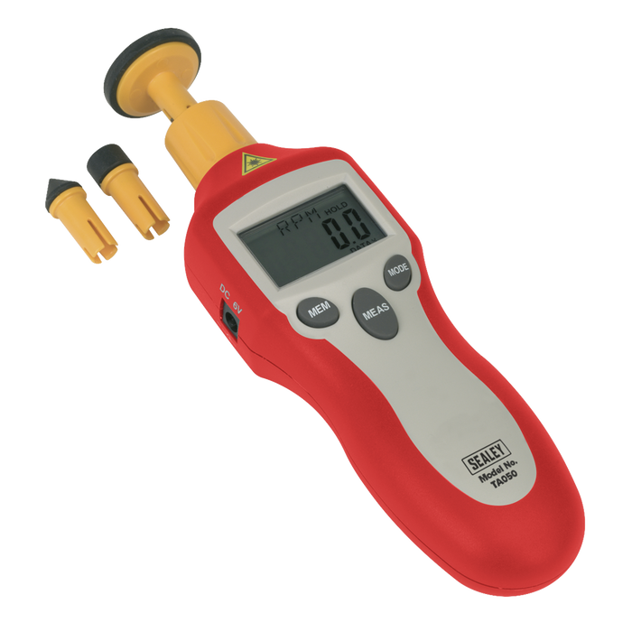 Sealey - TA050 Digital Tachometer Contact/Non-Contact Vehicle Service Tools Sealey - Sparks Warehouse