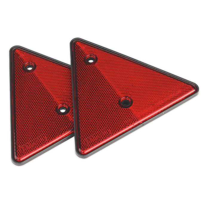 Sealey - TB17 Rear Reflective Red Triangle Pack of 2 Janitorial / Garden & Leisure Sealey - Sparks Warehouse
