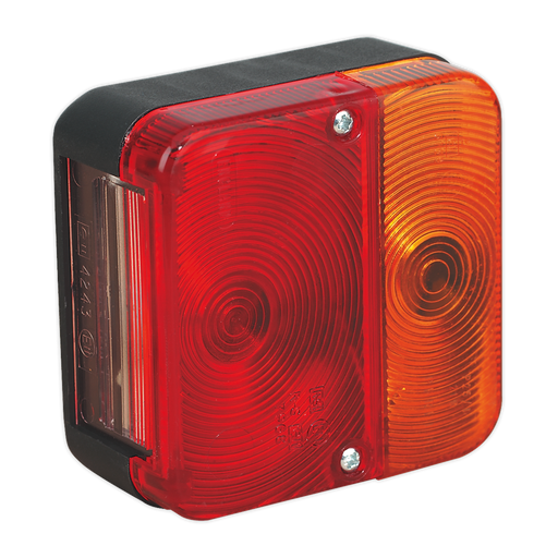 Sealey - TB18 Rear Square Lamp Cluster 12V with Bulbs Janitorial / Garden & Leisure Sealey - Sparks Warehouse