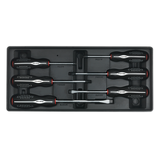 Sealey - TBT14 Tool Tray with Screwdriver Set 6pc Hand Tools Sealey - Sparks Warehouse