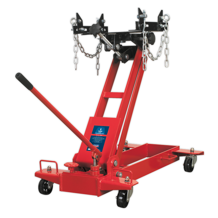 Sealey - TJ1000F Transmission Jack 1tonne Floor Jacking & Lifting Sealey - Sparks Warehouse