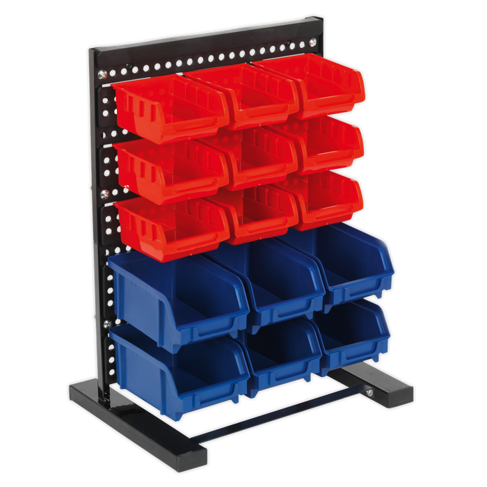 Sealey - TPS1569 Bin Storage System Bench Mounting 15 Bin Storage & Workstations Sealey - Sparks Warehouse