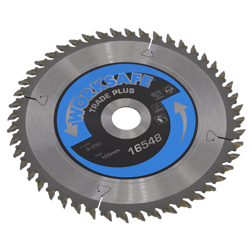 Sealey - TPS16548 Trade Plus Circular Saw Blade Ø165 x 20mm - 48tpu Consumables Sealey - Sparks Warehouse