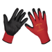 Sealey - TSP125XL/6 Flexi Grip Nitrile Palm Gloves (X-Large) - Pack of 6 Pairs Safety Products Sealey - Sparks Warehouse