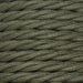 1.5mm Core Decorative Braided Fabric Flex  - 1 Metre Length  - UTILITY GREEN TWIST