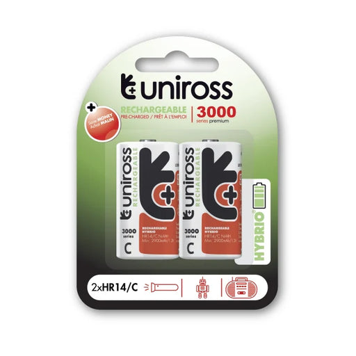 UNIROSS - Uniross C RECHARGEABLE 3000MA HYBRIO (C2)