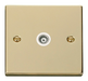 Scolmore VPBR158WH - Single Isolated Coaxial Socket Outlet - White Deco Scolmore - Sparks Warehouse