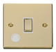 Scolmore VPBR522WH - 20A 1 Gang DP ‘Ingot’ Switch With Flex Outlet - White Deco Scolmore - Sparks Warehouse