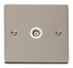Scolmore VPPN158WH - Single Isolated Coaxial Socket Outlet - White Deco Scolmore - Sparks Warehouse