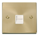 Scolmore VPSB125WH - Single Telephone Socket Outlet Secondary - White Deco Scolmore - Sparks Warehouse