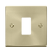 Scolmore VPSB20401 - 1 Gang GridPro® Frontplate - Satin Brass GridPro Scolmore - Sparks Warehouse
