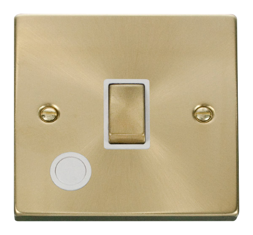 Scolmore VPSB522WH - 20A 1 Gang DP ‘Ingot’ Switch With Flex Outlet - White Deco Scolmore - Sparks Warehouse