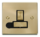 Scolmore VPSB551BK - 13A Fused ‘Ingot’ Switched Connection Unit With Flex Outlet - Black Deco Scolmore - Sparks Warehouse