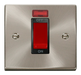 Scolmore VPSC201BK - 1 Gang 45A DP Switch With Neon - Black Deco Scolmore - Sparks Warehouse