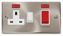Scolmore VPSC205WH - 45A DP Switch + 13A Switched Socket + Neons (2) - White Deco Scolmore - Sparks Warehouse