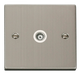 Scolmore VPSS158WH - Single Isolated Coaxial Socket Outlet - White Deco Scolmore - Sparks Warehouse