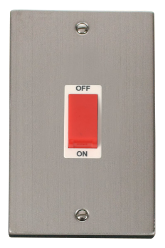Scolmore VPSS202WH - 2 Gang 45A DP Switch - White Deco Scolmore - Sparks Warehouse
