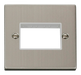 Scolmore VPSS403WH - 1 Gang Plate Triple Aperture - White Deco Scolmore - Sparks Warehouse