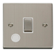 Scolmore VPSS522WH - 20A 1 Gang DP ‘Ingot’ Switch With Flex Outlet - White Deco Scolmore - Sparks Warehouse