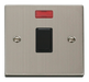 Scolmore VPSS623BK - 20A 1 Gang DP Switch + Neon - Black Deco Scolmore - Sparks Warehouse