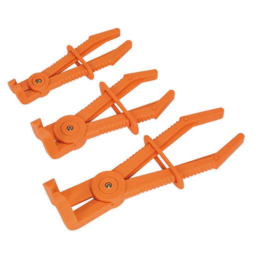 Sealey - VS0400 Hose Pinch Tool Set 3pc 90° Composite Vehicle Service Tools Sealey - Sparks Warehouse