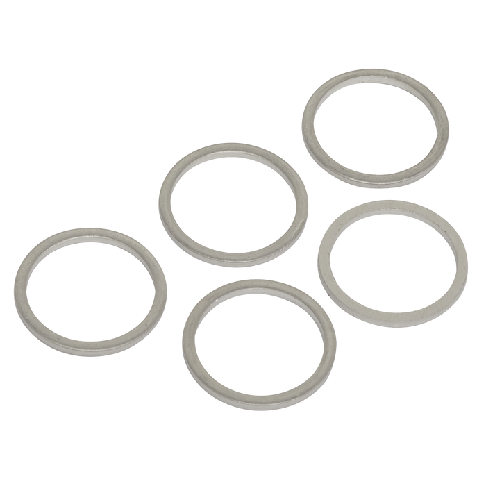 Sealey - Sump Plug Washer M17 - Pack of 5 Vehicle Service Tools Sealey - Sparks Warehouse