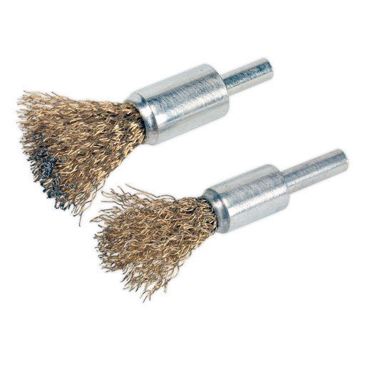 Sealey - VS1801 Decarbonising Brush Set 2pc Consumables Sealey - Sparks Warehouse