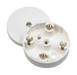 Scolmore WA074 - 20A 58mm Diameter Junction Box 4 Terminal – White Essentials Scolmore - Sparks Warehouse
