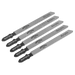 Sealey - WJT101A Jigsaw Blade Metal 75mm 12tpi - Pack of 5 Consumables Sealey - Sparks Warehouse