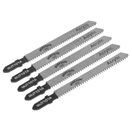 Sealey - WJT101A Jigsaw Blade Metal 75mm 12tpi - Pack of 5 Consumables Sealey - Sparks Warehouse