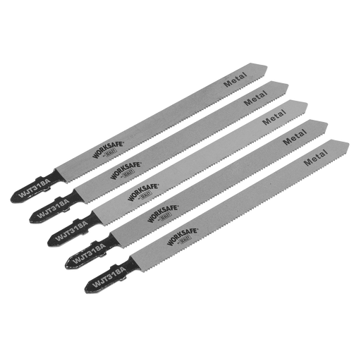 Sealey - WJT318A Jigsaw Blade Metal 105mm 21tpi - Pack of 5 Consumables Sealey - Sparks Warehouse