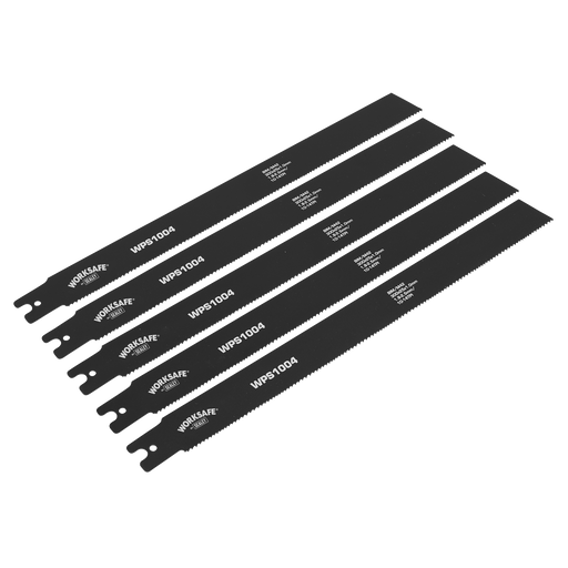 Sealey - WPS1004 Pipe Saw Blade 300 x 25 x 1mm 10-14tpi - Pack of 5 Consumables Sealey - Sparks Warehouse