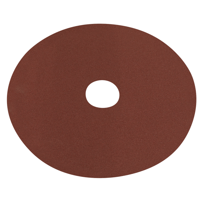 Sealey - WSD5100 Fibre Backed Disc Ø125mm - 100Grit Pack of 25 Consumables Sealey - Sparks Warehouse