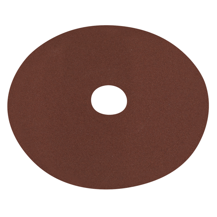 Sealey - WSD5120 Fibre Backed Disc Ø125mm - 120Grit Pack of 25 Consumables Sealey - Sparks Warehouse
