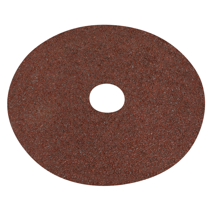 Sealey - WSD524 Fibre Backed Disc Ø125mm - 24Grit Pack of 25 Consumables Sealey - Sparks Warehouse