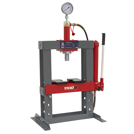 Sealey - YK10B Hydraulic Press 10tonne Bench Type Garage & Workshop Sealey - Sparks Warehouse